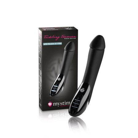 Вибратор с электростимуляцией Mystim Tickling Truman eStim Black, миостимулятор || Вібратор з електростимуляцією Mystim Tickling Truman eStim Black, міостимулятор