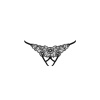 Трусики кружевные с доступом Passion Exclusive VIOLANTE THONG XXL/XXXL, black || Трусики мереживні з доступом Passion Exclusive VIOLANTE THONG XXL/XXXL, black