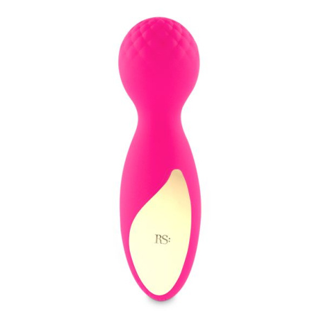 Мини-вибромассажер RIANNE S - Lovely Leopard Mini Wand Pink || Мінівібромасажер Rianne S: Lovely Leopard Pink, 10 режимів роботи, косметичка-чохол, мед.силікон