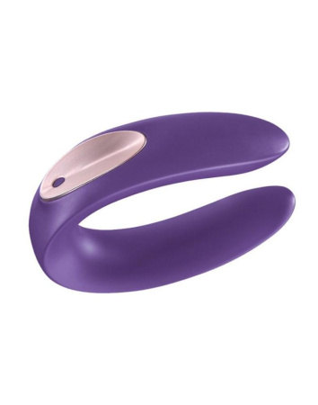Вибратор для пар Satisfyer Double Plus Remote с пультом ДУ и двумя моторчиками || Вібратор для пар Satisfyer Double Plus Remote з пультом ДК та двома моторчиками