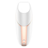 Вакуумный клиторальный стимулятор Satisfyer Love Triangle White с управлением через интернет || Вакуумний кліторальний стимулятор Satisfyer Love Triangle White з керуванням через інтернет