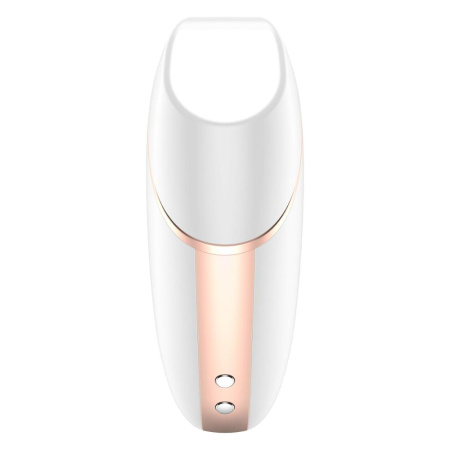 Вакуумный клиторальный стимулятор Satisfyer Love Triangle White с управлением через интернет || Вакуумний кліторальний стимулятор Satisfyer Love Triangle White з керуванням через інтернет
