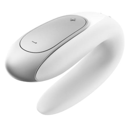 Смарт-вибратор для пар Satisfyer Double Fun (White) с пультом ДУ || Смартвібратор для пар Satisfyer Double Fun (White) з пультом ДК