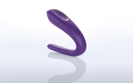 Вибратор для пар Satisfyer Double Classic Violet с одним моторчиком || Вібратор для пар Satisfyer Double Classic Violet з одним моторчиком