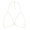 Цепочка портупея Bijoux Indiscrets Magnifique Bra Chain - Gold, украшение на тело || Ланцюжок портупея Bijoux Indiscrets Magnifique Bra Chain - Gold, прикраса на тіло