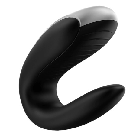 Смарт-вибратор для пар Satisfyer Double Fun (Black) с пультом ДУ || Смарт-вібратор для пар Satisfyer Double Fun (Black) з пультом ДК