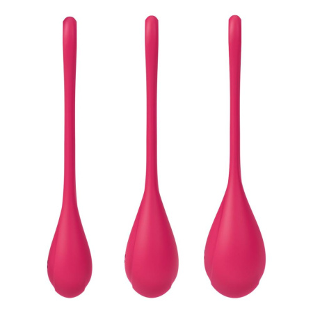 Набор йони бусин Satisfyer Yoni Power 1 Red, диаметр 2-2,5-3см, вес 22-46-74гр || Набір йоні намистин Satisfyer Yoni Power 1 Red, діаметр 2-2,5-3см, вага 22-46-74гр