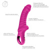 Вибратор для точки G Fun Factory TIGER Magenta, ребристый, подходит для анальной стимуляции || Вібратор для точки G Fun Factory TIGER Magenta, ребристий, підходить для анальної стимуляції
