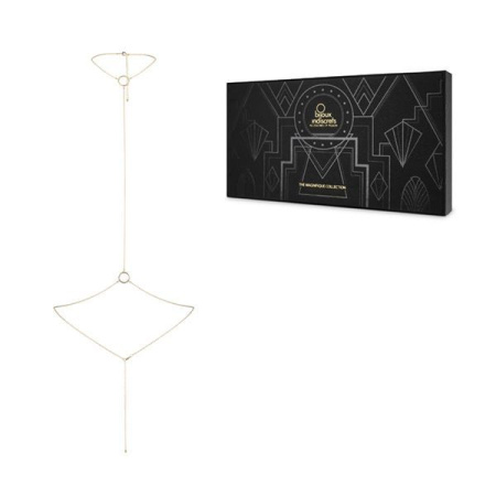 Цепочка на шею и пояс Bijoux Indiscrets Magnifique I Body Chain - Gold, украшение на тело || Ланцюжок на шию і пояс Bijoux Indiscrets Magnifique I Body Chain - Gold, прикраса на тіло