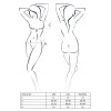 Комплект белья Passion OFELIA SET OpenBra XXL/XXXL, white, стринги, открытый лиф, широкий пояс || Комплект білизни Passion OFELIA SET OpenBra XXL/XXXL, white, стрінги, відкритий ліф, широкий пояс