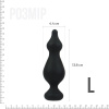 Анальная пробка Adrien Lastic Amuse Big Black (L) с двумя переходами, макс. диаметр 4,4см || Анальна пробка Adrien Lastic Amuse Big Black (L) з двома переходами, макс. діаметр 4,4 см