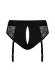 Кружевные трусы для страпона с подвязками для чулок Strap-On-Me DIVA HARNESS - L || Мереживні трусики для страпона з підв’язками для панчіх Strap-On-Me DIVA HARNESS - L