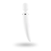 Вибромассажер Satisfyer Wand-er Woman (White/Chrome), водонепроницаемый, мощный, размер XXL || Вібромасажер Satisfyer Wand-er Woman (White/Chrome), водонепроникний, потужний, розмір XXL