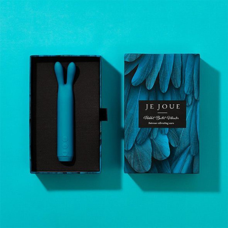 Вибратор с ушками Je Joue - Rabbit Bullet Vibrator Teal, глубокая вибрация || Вібратор з вушками Je Joue - Rabbit Bullet Vibrator Teal, глибока вібрація