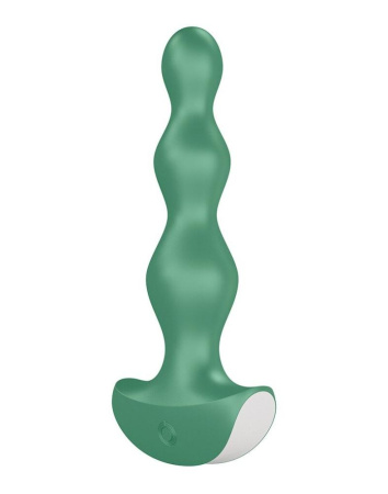 Анальный стимулятор-бусины с двумя моторами Satisfyer Lolli-Plug 2 Green || Анальний стимулятор-намистини з двома моторами Satisfyer Lolli-Plug 2 Green