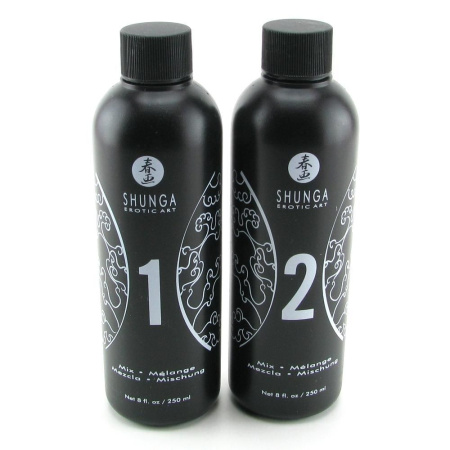 Гель для NURU-массажа Shunga Oriental Body-to-Body – Exotic Fruits (2 x 225 мл) плюс простыня || Гель для NURU масажу Shunga Oriental Body-to-Body – Exotic Fruits (2 x 225 мл) плюс простирадло
