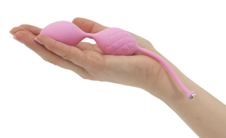 Роскошные вагинальные шарики PILLOW TALK - Frisky Pink с кристаллом, диаметр 3,2см, вес 49-75гр || Розкішні вагінальні кульки PILLOW TALK - Frisky Pink з кристалом, діаметр 3,2 см, вага 49-75гр