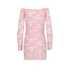 Прозрачная сорочка с длинным рукавом Passion YOLANDA CHEMISE S/M, pink, трусики || Прозора сорочка з довгим рукавом Passion YOLANDA CHEMISE S/M, pink, трусики