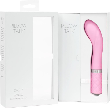 Роскошный вибратор Pillow Talk - Sassy Pink с кристаллом Сваровски для точки G, подарочная упаковка || Розкішний вібратор Pillow Talk - Sassy Pink з кристалом Сваровські для точки G, подарункова упаковка