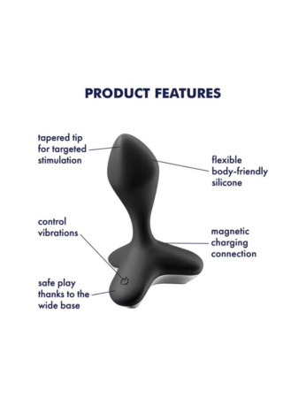 Анальная пробка с вибрацией Satisfyer Game Changer Black || Анальна пробка з вібрацією Satisfyer Game Changer Black
