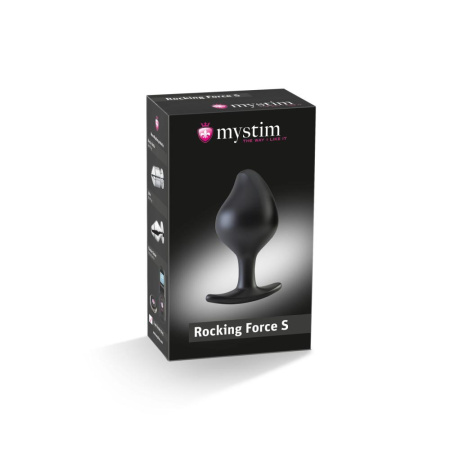 Силиконовая анальная пробка Mystim Rocking Force S для электростимулятора, диаметр 3,7 см || Силіконова анальна пробка Mystim Rocking Force S для електростимулятора, діаметр 3,7 см