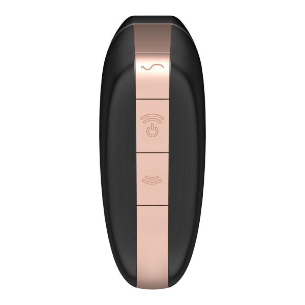 Вакуумный клиторальный стимулятор Satisfyer Love Triangle Black с управлением через интернет