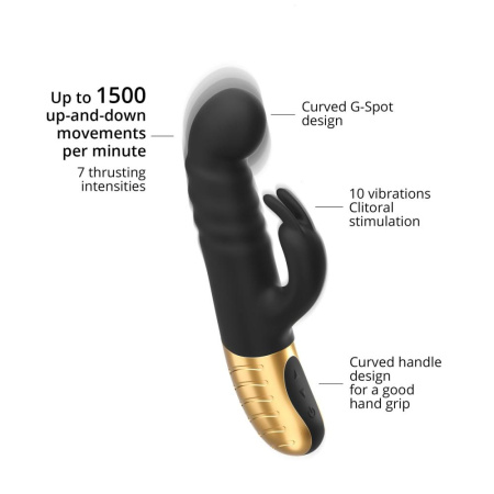 Вибратор Dorcel G-STORMER с возвратно-поступательным движением головки, стимуляция точки G || Вібратор Dorcel G-STORMER зі зворотно-поступальним рухом головки, стимуляція точки G