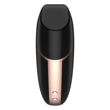 Вакуумний кліторальний стимулятор Satisfyer Love Triangle Black з керуванням через інтернет