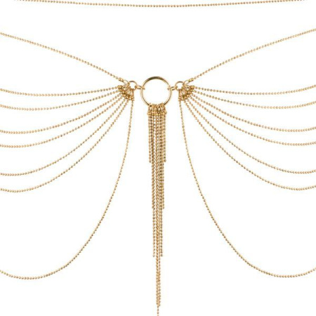 Цепочка на трусики или лиф Bijoux Indiscrets MAGNIFIQUE Waist Chain - Gold, украшение на тело || Ланцюжок на трусики або ліф Bijoux Indiscrets MAGNIFIQUE Waist Chain - Gold, прикраса на тіло