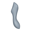 Вакуумный стимулятор с вибрацией Satisfyer Curvy Trinity 3 BlueGrey || Вакуумний стимулятор з вібрацією Satisfyer Curvy Trinity 3 BlueGrey