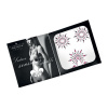 Пэстис из кристаллов Petits Joujoux Gloria set of 3 - Black/Pink, украшение на грудь и вульву || Пестіс з кристалів Petits Joujoux Gloria set of 3 - Black/Pink, прикраса на груди та вульву