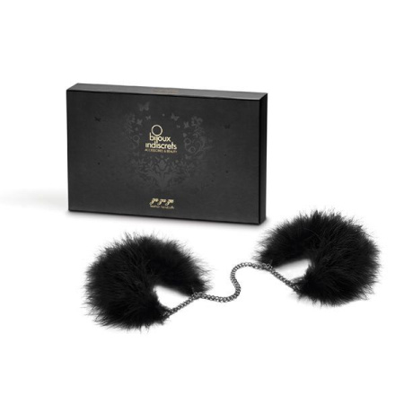 Пушистые наручники Bijoux Indiscrets Za za zu - feahter handcuffs, перьевые, подарочная упаковка || Пухнасті наручники Bijoux Indiscrets Za za zu - feahter handcuffs, пір'яні, подарункова упаковка