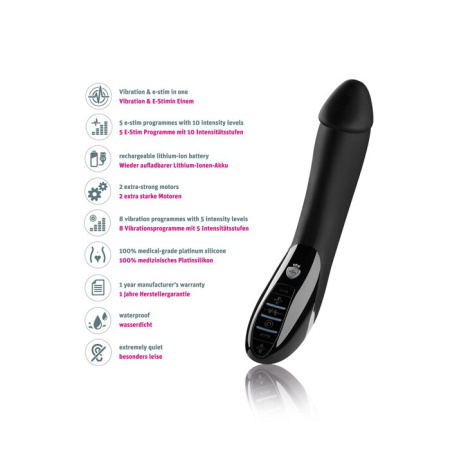 Вибратор с электростимуляцией Mystim Tickling Truman eStim Black, миостимулятор || Вібратор з електростимуляцією Mystim Tickling Truman eStim Black, міостимулятор