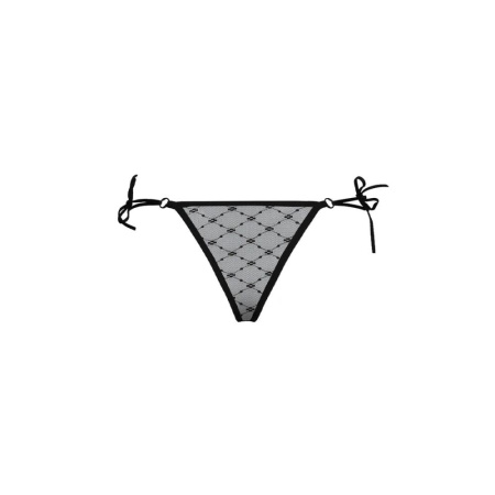 Трусики с завязочками по бокам Passion Exclusive ZITA THONG S/M, black || Трусики на зав'язочках з боків Passion Exclusive ZITA THONG S/M, black