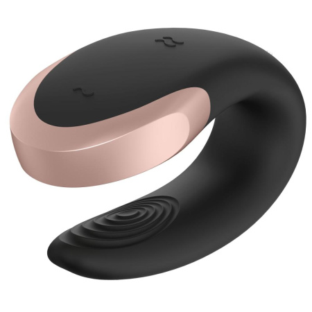 Смарт-вибратор для пар Satisfyer Double Love (Black) || Смарт-вібратор для пар Satisfyer Double Love (Black)