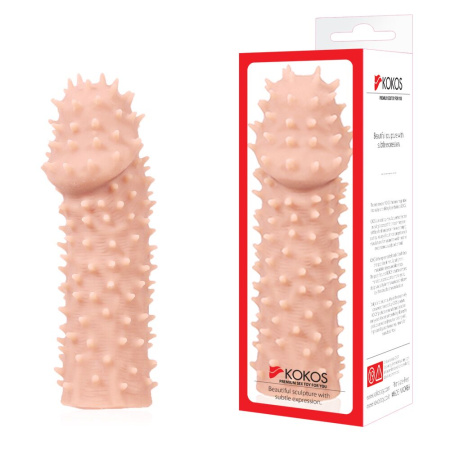 Насадка на член Kokos Extreme Sleeve ES.07 размер M, утолщающая, стимуляция точки G || Насадка на член Kokos Extreme Sleeve ES.07 розмір M, потовщувальна, стимуляція точки G
