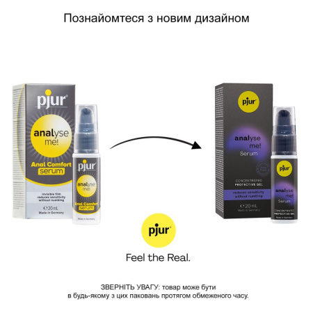 Расслабляющая анальная сыворотка pjur analyse me! Serum 20 мл, образует пленку, без анестетиков || Розслаблювальний анальний гель pjur analyse me! Serum 20 мл, створює плівку, концентрований