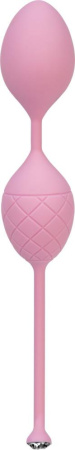 Роскошные вагинальные шарики PILLOW TALK - Frisky Pink с кристаллом, диаметр 3,2см, вес 49-75гр || Розкішні вагінальні кульки PILLOW TALK - Frisky Pink з кристалом, діаметр 3,2 см, вага 49-75гр