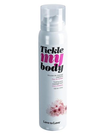 Массажная пена Love To Love TICKLE MY BODY Cherry Blossom (150 мл) увлажняющая || Масажна піна Love To Love TICKLE MY BODY Cherry Blossom (150 мл) зволожувальна