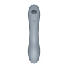 Вакуумный стимулятор с вибрацией Satisfyer Curvy Trinity 3 BlueGrey || Вакуумний стимулятор з вібрацією Satisfyer Curvy Trinity 3 BlueGrey