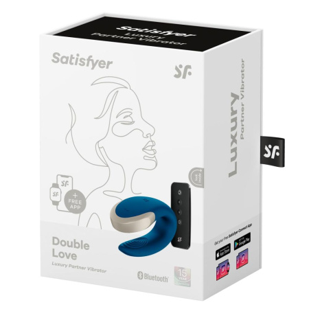 Смарт-вибратор для пар Satisfyer Double Love (Blue) || Смарт-вібратор для пар Satisfyer Double Love (Blue)