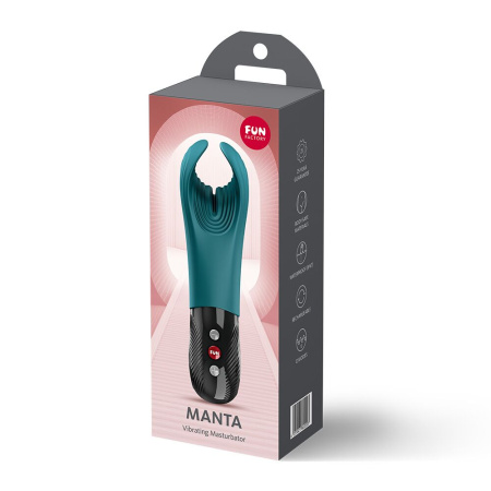 Вибратор для пениса Fun Factory MANTA Bottle Green, подходит для парных игр || Вібратор для пеніса Fun Factory MANTA Bottle Green, підходить для парних ігор