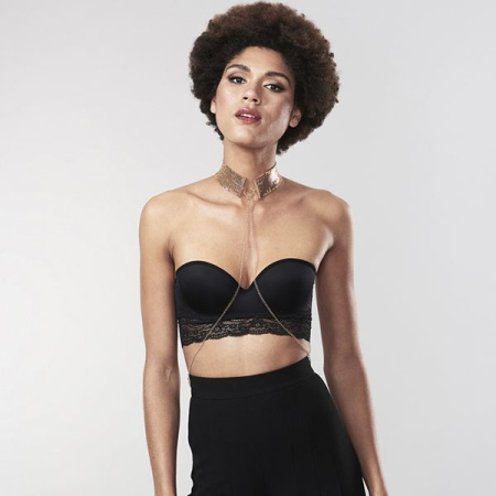 Ожерелье-воротник Bijoux Indiscrets Desir Metallique Collar - Gold || Намисто-комір Bijoux Indiscrets Desir Metallique Collar - Gold