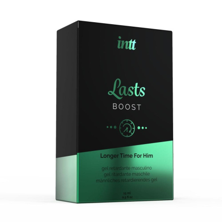 Пролонгатор для мужчин Intt Lasts (15 мл) с экстрактом гвоздики и мяты || Пролонгатор для чоловіків Intt Lasts (15 мл) з екстрактом гвоздики та м'яти