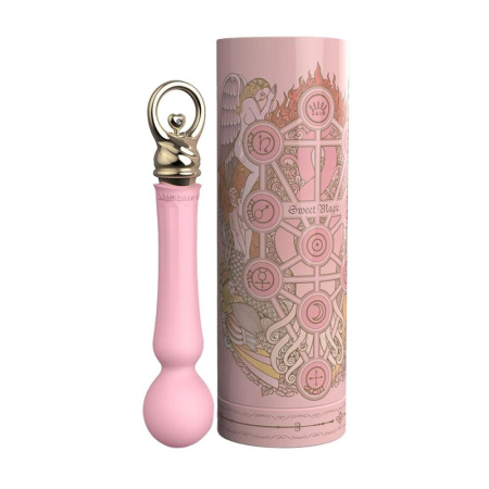 Вибромассажер с подогревом Zalo Sweet Magic - Confidence Wand Fairy Pink || Вібромасажер із підігрівом Zalo Sweet Magic - Confidence Wand Fairy Pink