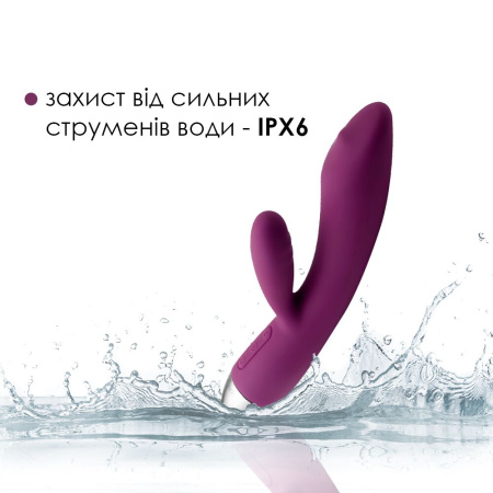 Вибратор кролик с жемчужной стимуляцией точки G Svakom Trysta Violet || Вібратор-кролик із перлинною стимуляцією точки G Svakom Trysta Violet