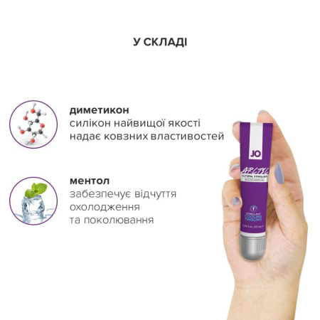 Стимулирующий гель для клитора JO ARCTIC COOLING (10 мл) охлаждающий || Стимулювальний гель для клітора JO ARCTIC COOLING (10 мл) охолоджувальний