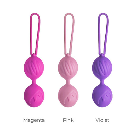 Вагинальные шарики Adrien Lastic Geisha Lastic Balls Mini Violet (S), диаметр 3,4см, масса 85г || Вагінальні кульки Adrien Lastic Geisha Lastic Balls Mini Violet (S), діаметр 3,4 см, маcа 85 г
