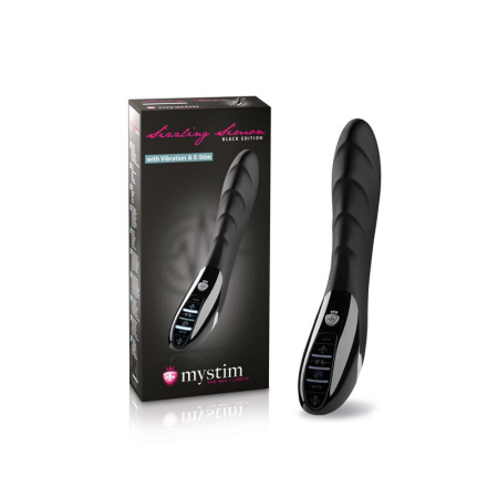 Вибратор с электростимуляцией Mystim Sizzling Simon eStim Black, миостимулятор || Вібратор з електростимуляцією Mystim Sizzling Simon eStim Black, міостимулятор