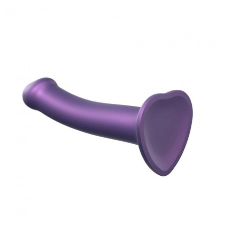 Насадка для страпона Strap-On-Me Mono Density Dildo Violet M, диам. 3,3см, однослойный силикон, гибк || Насадка для страпону Strap-On-Me Mono Density Dildo Violet M, діам. 3,3 см, одношаровий силікон, гну